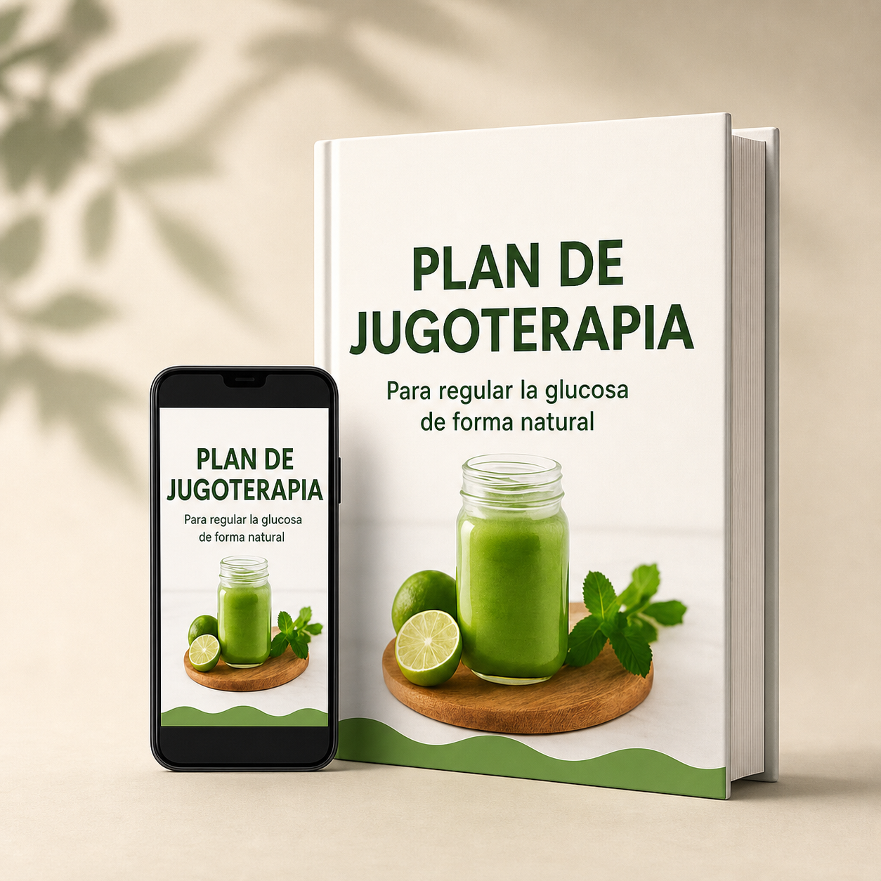 Mockup del Plan de Jugoterapia para Diabéticos