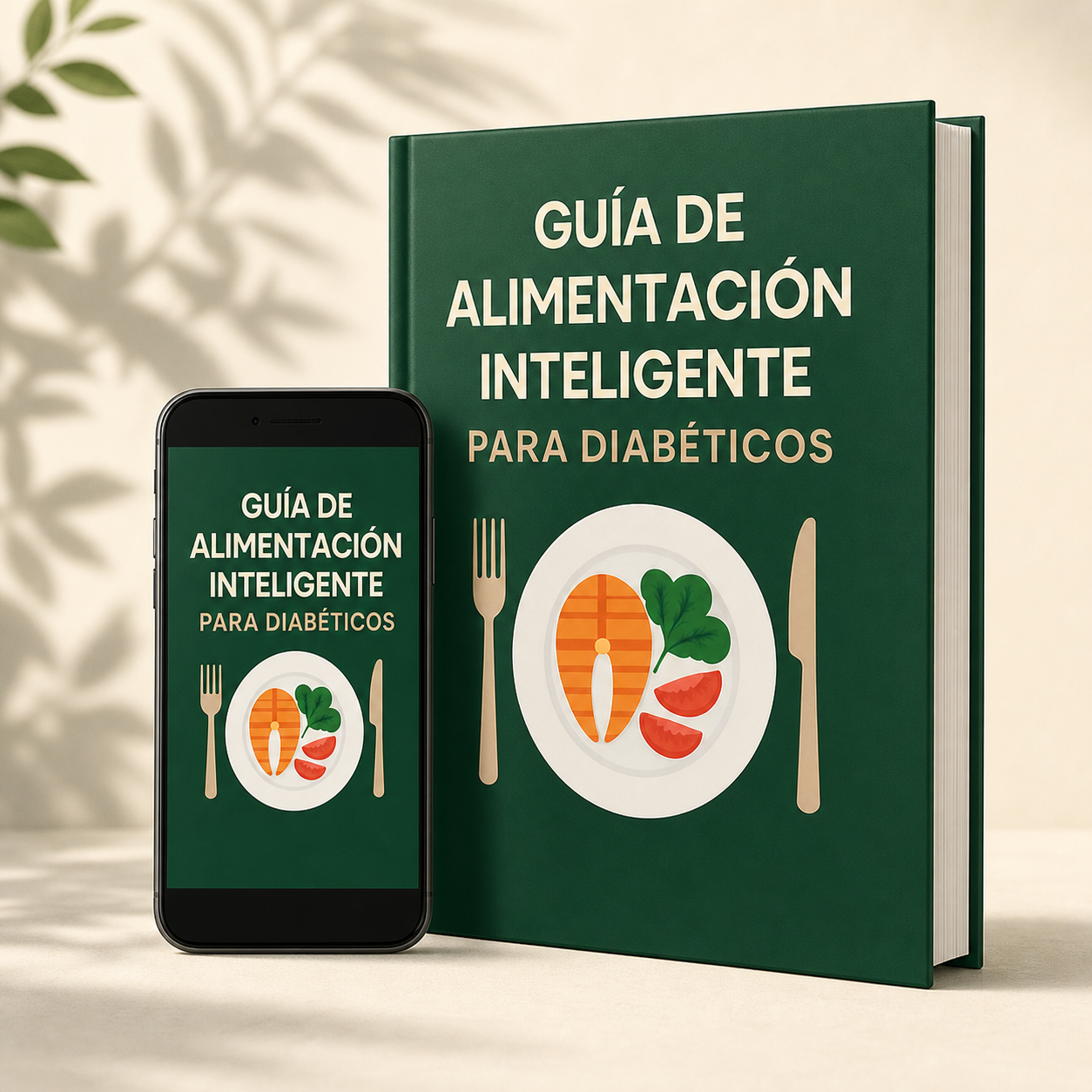 Mockup de la guía de alimentación inteligente para diabéticos