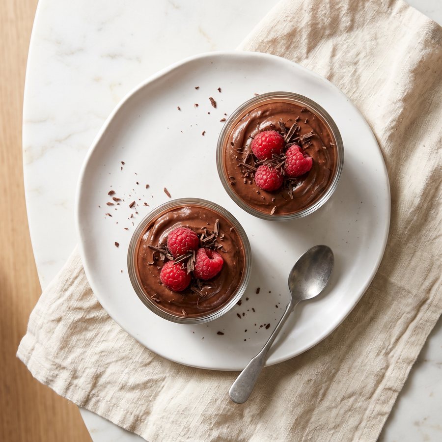 Mousse de aguacate y cacao
